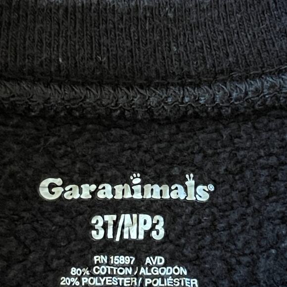 Garanimals Dinosaur Pullover Black Sweatshirt 3Т - Picture 3 of 4
